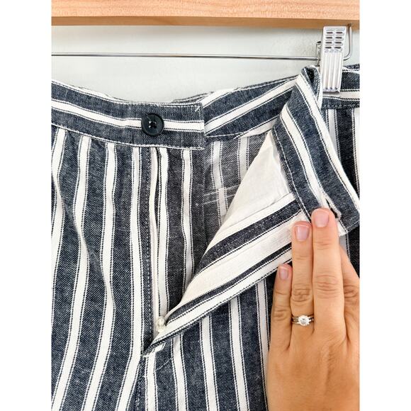 Madewell | NWT | The Tall Zoe Relaxed Wide Pant in Linen-Cotton Blend | Sz T4 - Picture 5 of 11